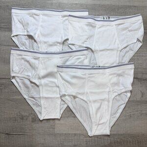 Vtg 4 Pack Puritan High Rise Full Seat Mens 2XL Tighty Whities Cotton Briefs Y2K